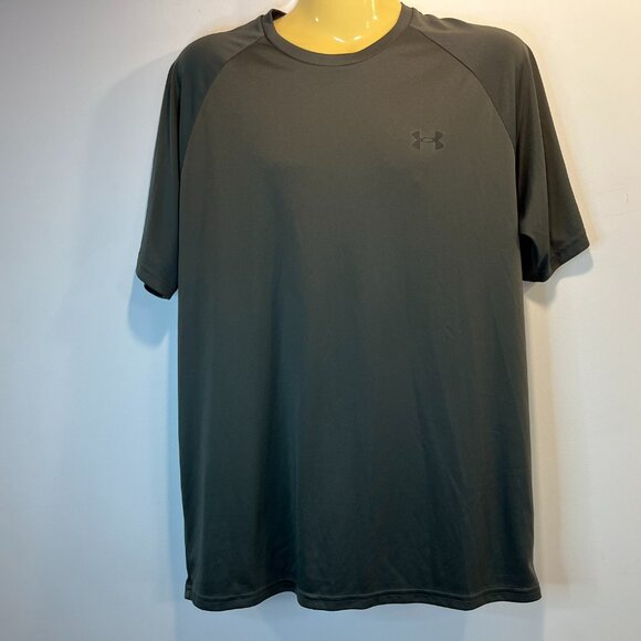Under Armour Men's Velocity Dark Green Short Sleeve Shirt - Size Large - Picture 3 of 6